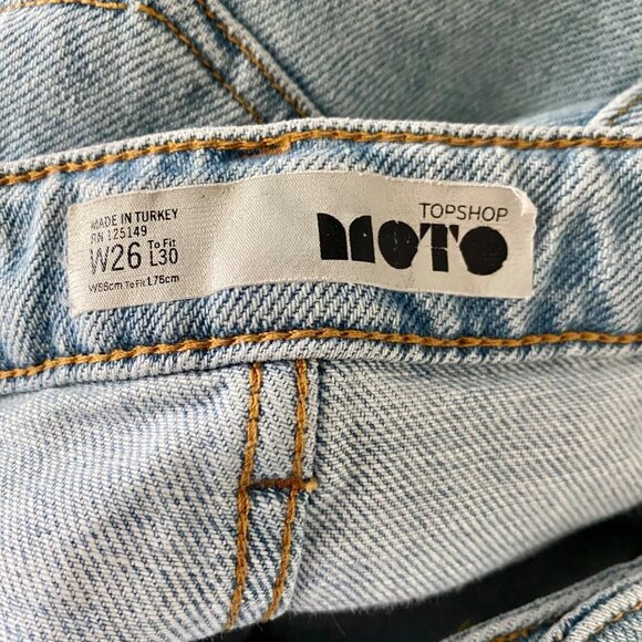 Topshop MOTO Jeans with Raw Hem 26 x 30 - Picture 3 of 8